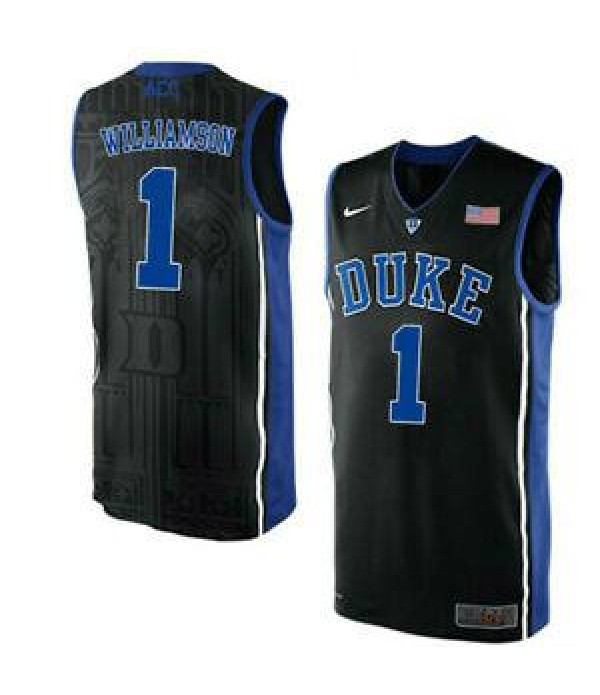 CFB3-Camisetas Zion Williamson Duke Blue Devils [Black